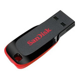 Pen Drive Sandisk 16gb Blade Preto Sdcz50 San Disk Usb 2.0 