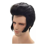 Peruca Cosplay De Elvis Aron Presley Para Homens Rock S