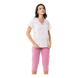 Pijama Capri Com Manga