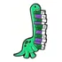 Pin Broche Dinossauro Braquiossauro Estudante Livros