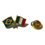 Pin Da Bandeira Do Brasil X Itália