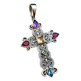 Pingente Indian Crucifixo Prata