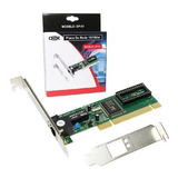 Placa De Rede Pci 10/100mbps Megabit Lan Rj45 Low Profile