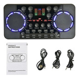 Placa De Som Ao Vivo Mixer De Áudio Streaming Sound Voice