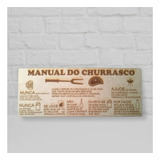 Placa Manual Do Churrasco