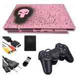 Playstation 2 Original - Punisher Pink - 12 Meses De Garantia - Vários Jogos Opl