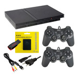 Playstation 2 Ps2 Sony 0pl 30 J0gs Completo Garantia Testado 2 Controles
