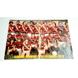 Pôster Flamengo Bi-campeão Carioca 78/79 Manchete Esportiva 