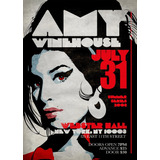 Poster Vintage Amy Winehouse 2008 Show - Decor 33 Cm X 48 Cm