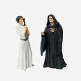 Princesa Leia + Lord Palpatine Miniaturas Star Wars (8 Cm)