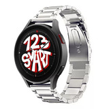 Pulseira De Aço Inoxidavel 22mm Marca 123smart Compativel Com Samsung Galaxy Watch 46mm Gear S3 Classic Frontier Watch 3 45mm Gear 2 - Cor Prata