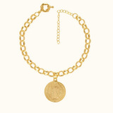 Pulseira Elo Portugues Medalha
