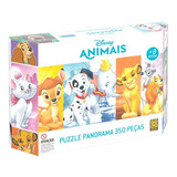 Puzzle 350 Peças Panorama Disney Animais Grow