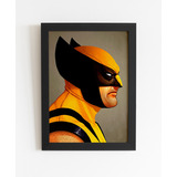 Quadro A4 Arte X Men Wolverine Poster