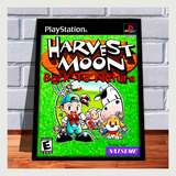 Quadro Decorativo Capa A3 33x45 Harvest Moon Playstation 1