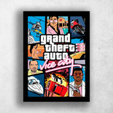 Quadro Decorativo Game Grand Theft Auto: Vice City