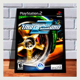 Quadro Decorativo Gamer A3 Need For Speed Underground 2 Ps2