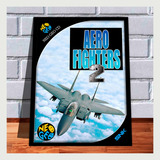 Quadro Decorativo Gamer Capa A4 Aero Fighters 2 Neo Geo Snk