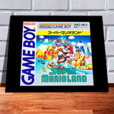 Quadro Decorativo Gamer Capa Super Mario Land Jp A3 Game Boy