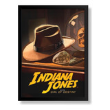  Quadro Emoldurado A3 Filme Indiana Jones Poster Arte 29x42