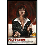 Quadro Filme Pulp Fiction Arte Moldura 42x29cm