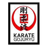 Quadro Karate Goju-ryu Decoração Academia Dojo Arte Marcial