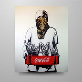 Quadro Placa Mdf Decoração Banksy Boy With Molotov Coke