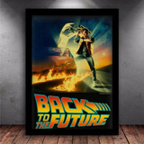 Quadro Poster Filme De Volta Para O Futuro Moldura A3