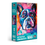 Quebra Cabeça Retratos Animais Cachorro 500 Peças - Toyster