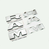 R A M Letra Emblema Grade Dodge Ram 14x5cm Aprox Cada Letra