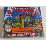 ramones-ramones Cd A Tribute To Ramones Were A Happy Family Cd Raro Novo Versao Do Album Estandar