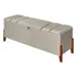 Recamier Baú Retro Sapateira Pés Madeira Casal Roma 150cm Moderno Luxo Para Cama Casal