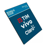  recarga Online Celular Crédito Vivo Tim Claro Oi R 15 00
