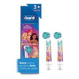 Refil Escova Dental Elétrica Infantil Disney Princess Com 2 Unidades Oral-b