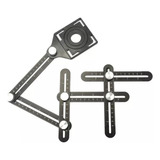 Régua Esquadro Marcador De Furo Em Pisos Inox Cortag 2pcs