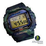 Relógio Atlantis Blindage Camuflado Militar Confortável
