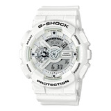 Relógio Casio G-shock Masculino Anadigi Branco Ga-110mw-7adr