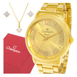 Relogio Feminino Dourado Champion