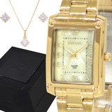 Relogio Feminino Dourado Seculus