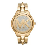 Relógio Feminino Michael Kors Modelo Mk6714 Banhado A Ouro