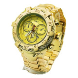 Relogio Masculino Dourado Relogio