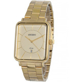 Relógio Orient Masculino Dourado Quadrado Aço Ggss1020