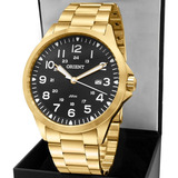 Relógio Orient Masculino Mgss1199p2kx Cor Da Correia Dourado Cor Do Bisel Dourado Cor Do Fundo Preto