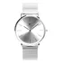 Relógio Pulseira Prata Harlem Full Silver 40mm Correia Prateado Bisel Prateado Fundo Prateado