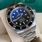 Relógio Rolex Deep Sea Azul Degrade Caixa , Manual E Sacola