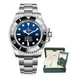 Relógio Rolex Deep Sea Degrade Base Eta 44mm Safira Top
