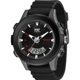 Relógio X-watch Anadigi Esportivo Preto Silicone Xmppa355 
