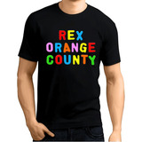 rex orange county -rex orange county Camiseta Basica Camisa Rex Orange County Logo Colorido Color