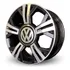 Rodas Brw Volkswagen Up Tsi Aro 15 4x100 (jogo)+bicos Cor Preto Com Diamantado