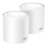 Roteador Tp-link Deco X50 Mesh Wi-fi 6 Ax3000 Gigabit Pack Com 2 Unidades Cor Branco 110v/220v